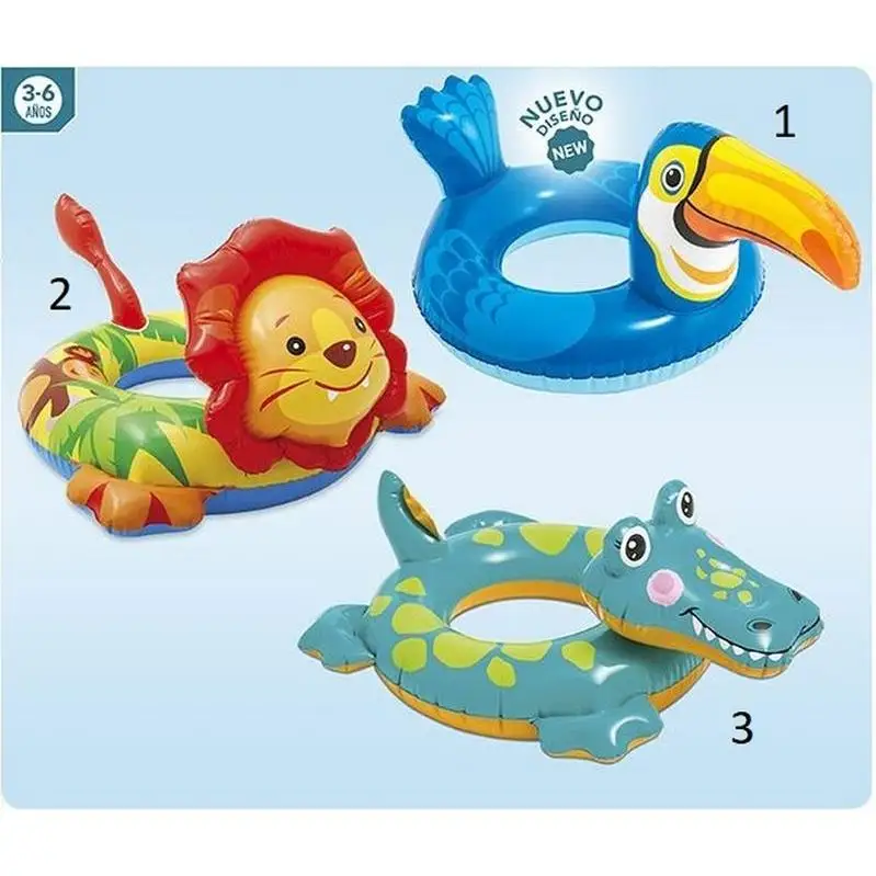 mondo - flotador hinchable de animales - divertido y duradero - ideal para piscina