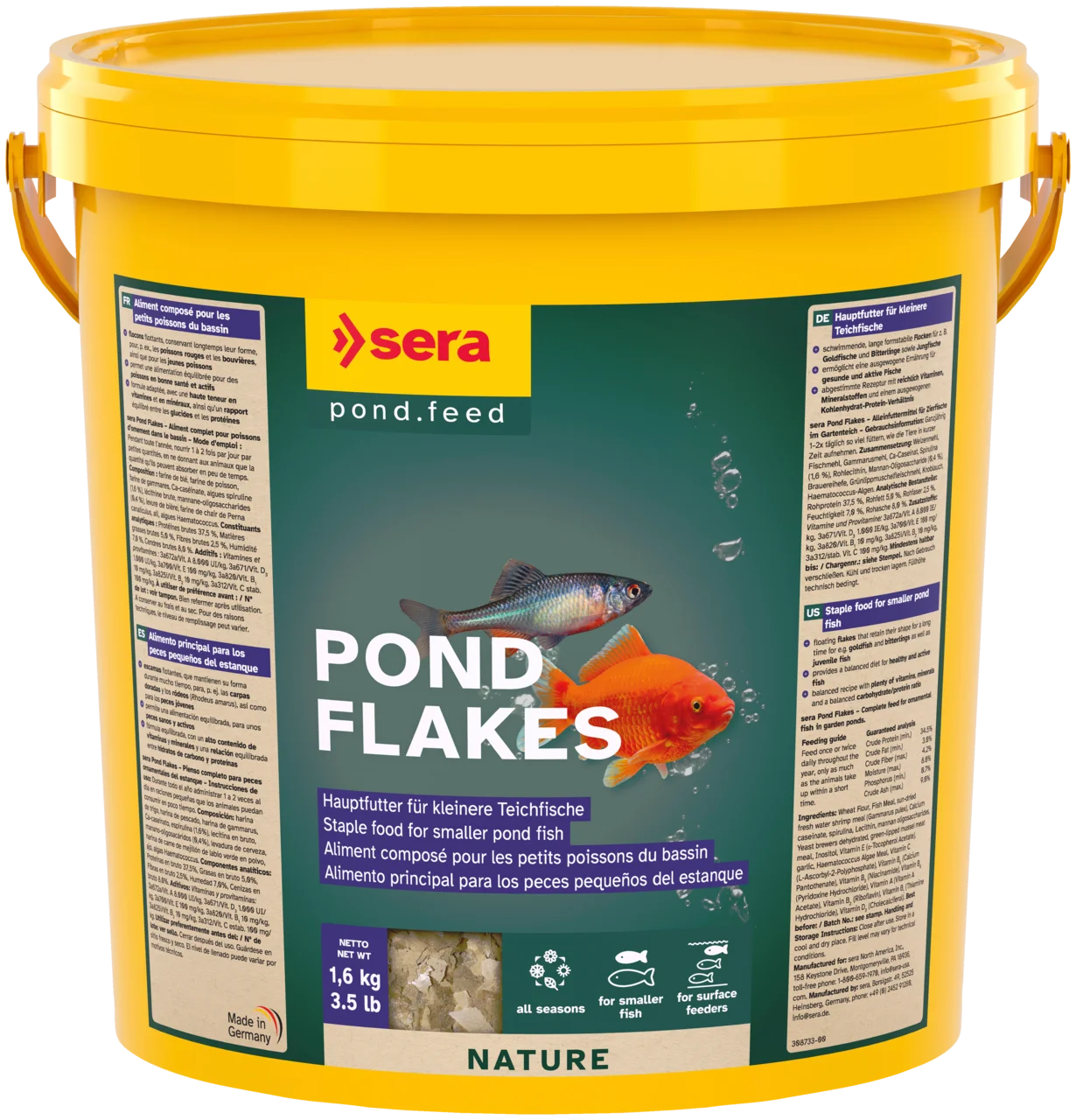 Sera Pond Flakes-main food for small Pond fish