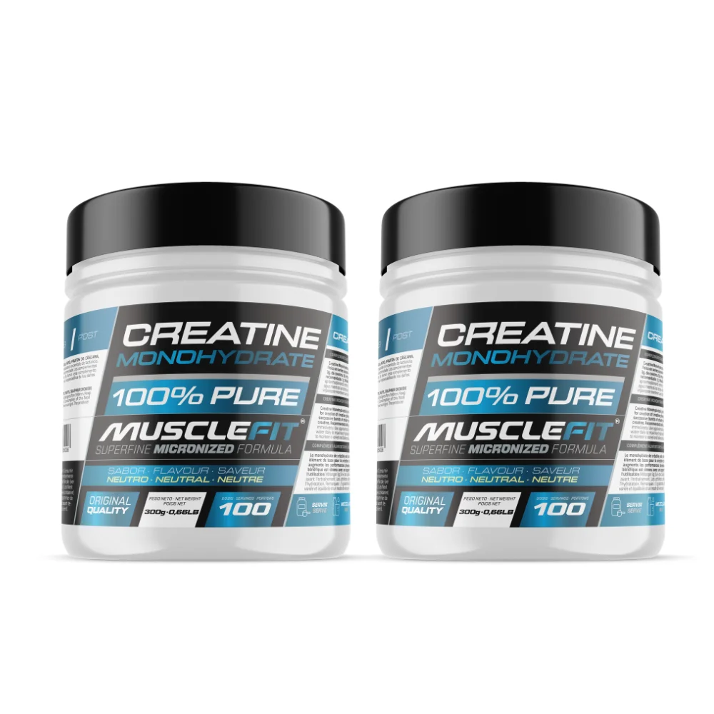 Pack 2 x Creatina Monohidrato Micronizada 300g - MuscleFit