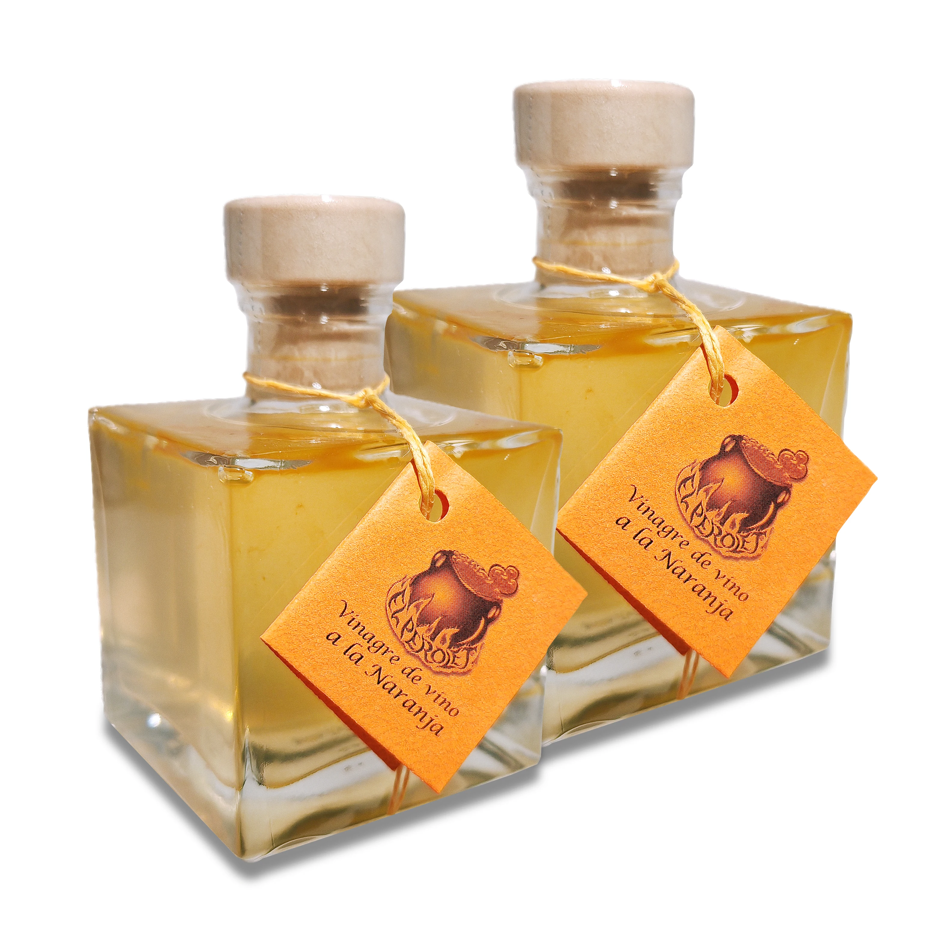 Vinagre de vino a la naranja de El Perolet (Pack de 2 unidades de 10cl)