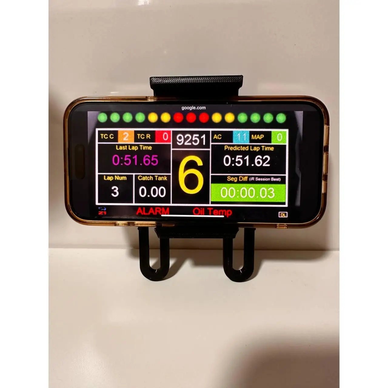 MPM. Soporte smartphone teléfonos para volante fanatec
