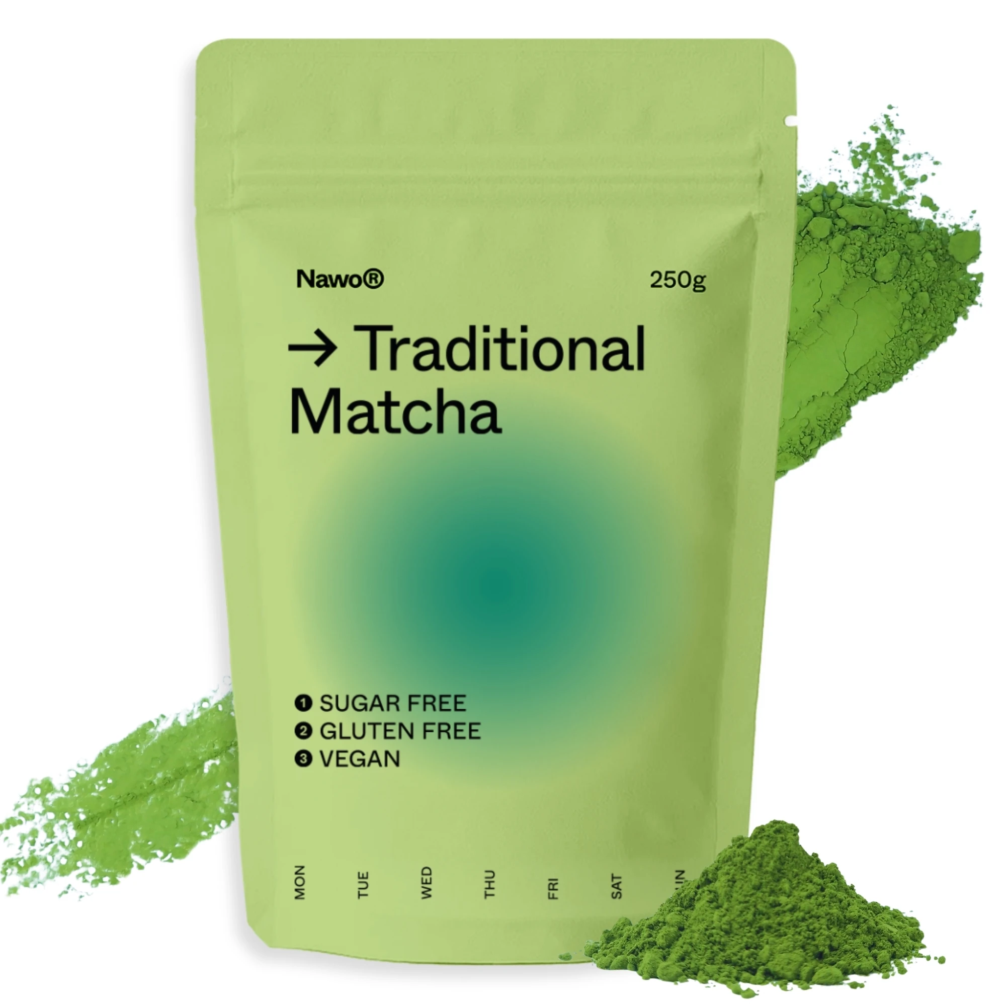 Matcha Barista Profesional Tradicional 250 & 500g & 1kg· 100%  Puro · Nawo Routines · Té Verde en Polvo Premium