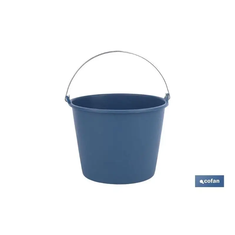 Cubo plastic asa metal 8l