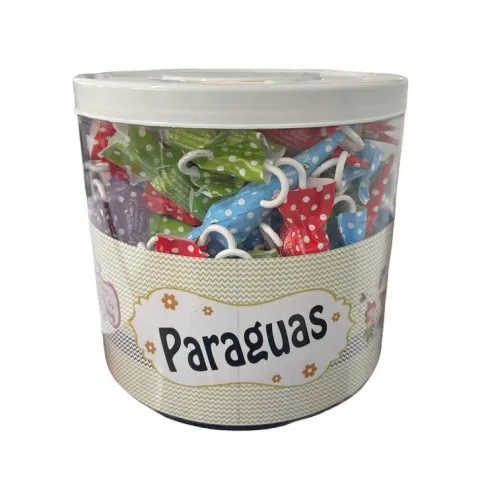 Paraguas de Chocolate con Leche – Pack de 100 Unidades en Tarro de Plástico – Bombones en Forma de Paraguas – Chocolate Cremoso de Alta Calidad – Ideal para Fiestas, Eventos y Regalos