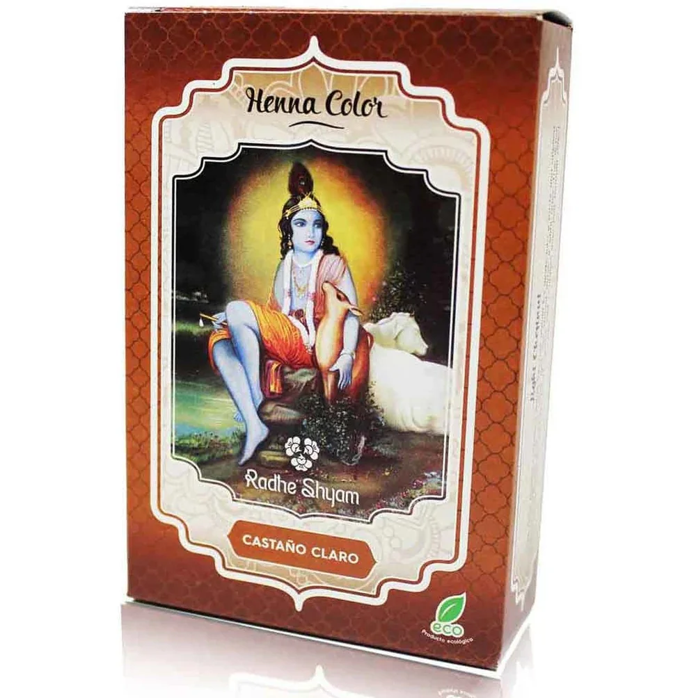 🌰 Henna Radhe Castaño Claro en Polvo – Color Castaño Claro y Cuidado Vegetal