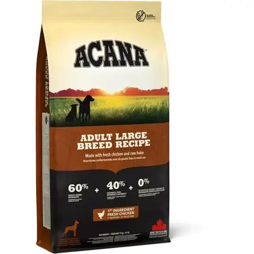 Acana Pienso para Perros Adultos de Raza Grande de Pollo (Perros , Comida , Pienso) - 17 Kg