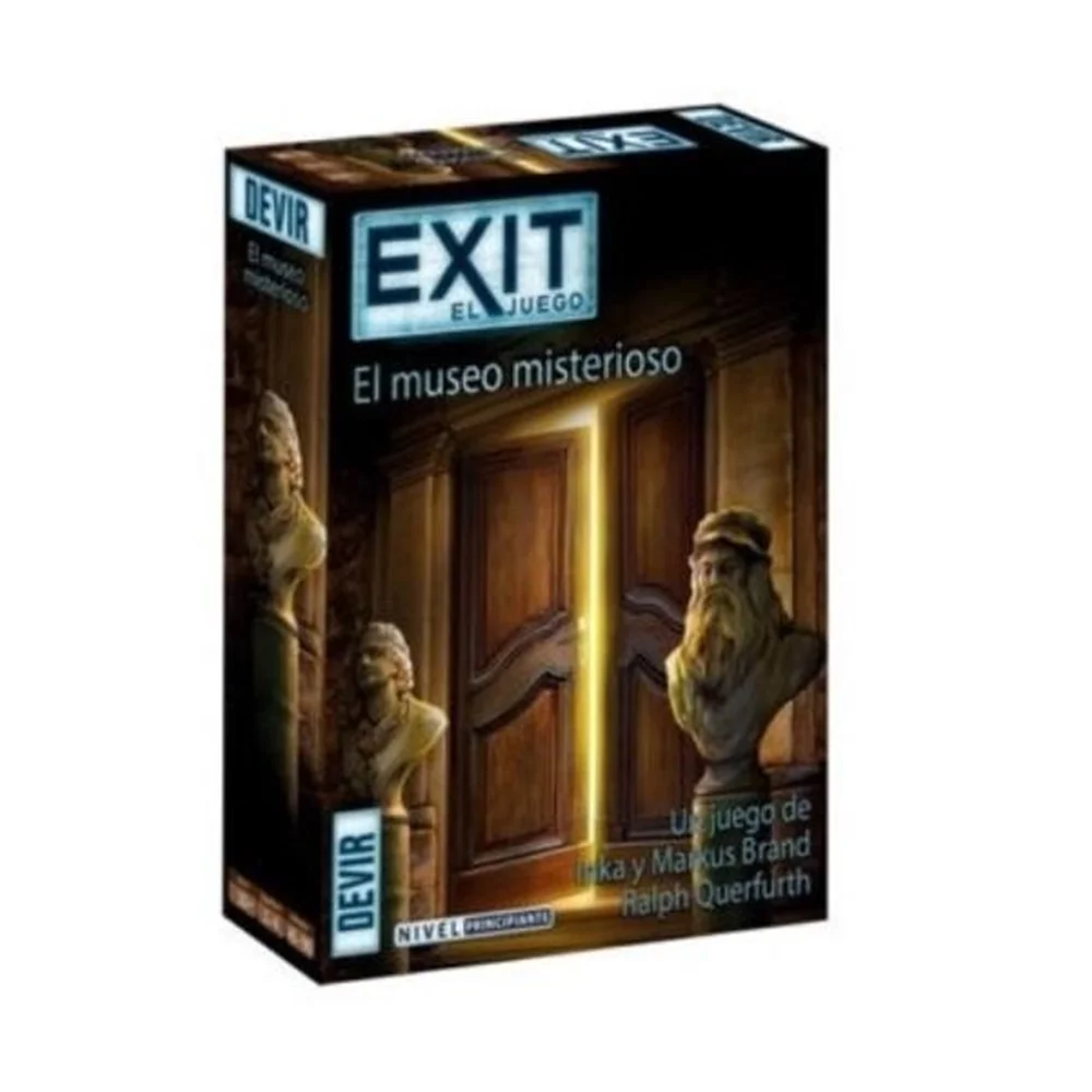 Escape Room Game Exit The Mysterious Museum (Devir BGEXIT10) - Family board game for 1-6 players aged 10+, made of premium cardboard and plastic, no assembly required, perfect for fun game nights and family entertainment.