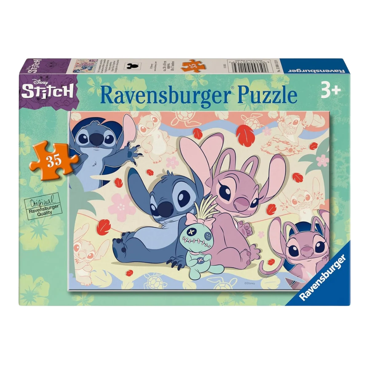RAVENSBURGER PUZLE DISNEY STITCH Y ANGEL 35 PIEZAS, 04113, TIENDA CON LICENCIA OFICIAL