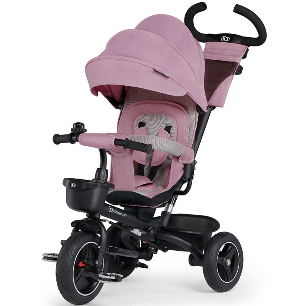 Kinderkraft baby Spinstep 5 in 1 tricycle with waterproof cabin and swivel seat