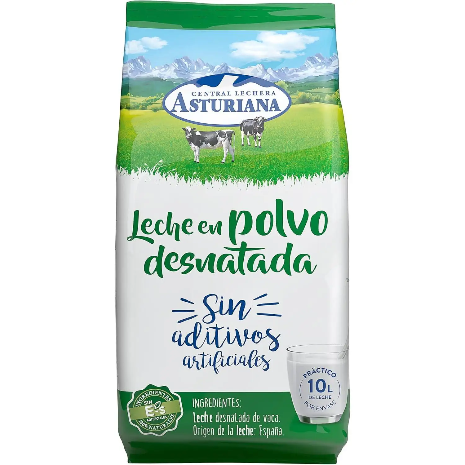 Asturiana Leche en Polvo Desnatada, Bolsa 1 kg