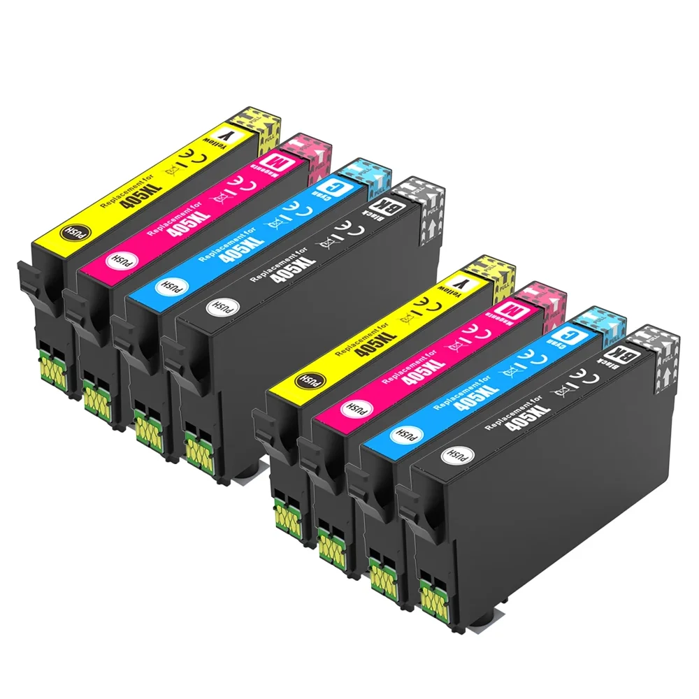 8 Cartuchos de tinta compatibles Epson 405XL 405 XL para Epson Workforce WF-7310 WF-7830 WF-7835 WF-7840 WorkForce Pro WF-4830 WF-3820 WF-3825 WF-4820 WF-4825 WF-4830