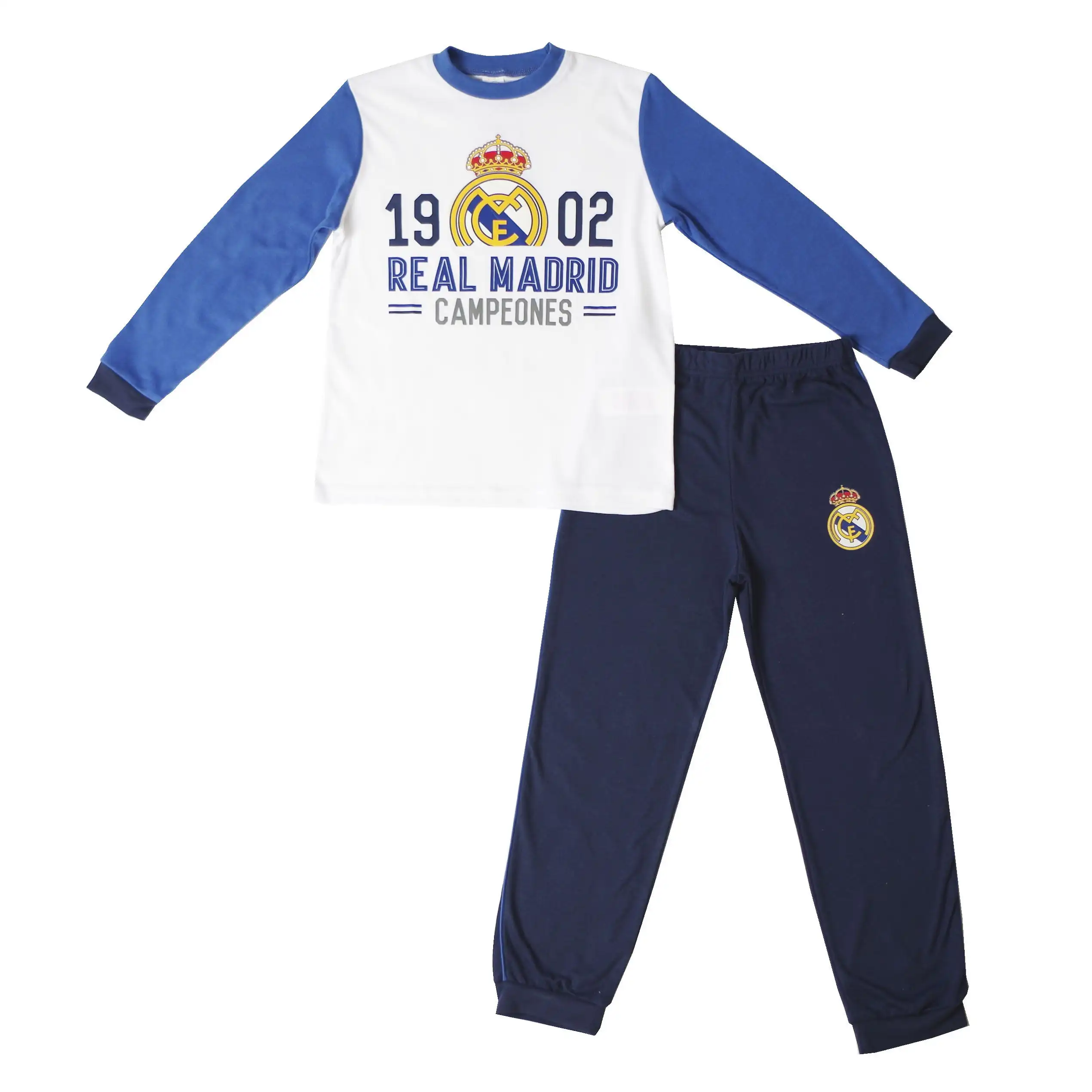 10XDIEZ Pijama niño  campeones 207 - Cómodo y suave para descanso diario y noches reparas