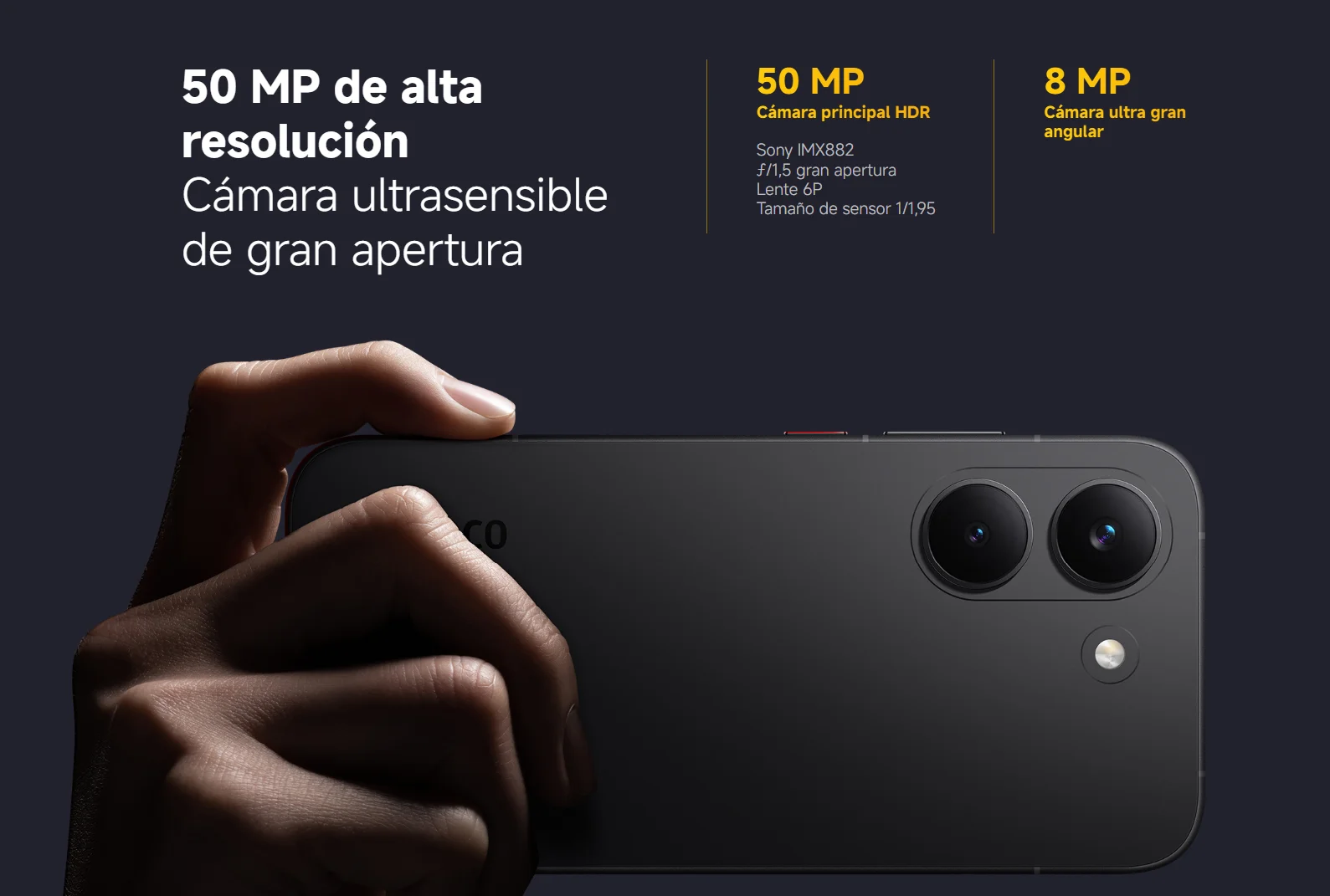 Teléfono Móvil POCO X8 Pro MediaTek Dimensity 8500-Ultra, Pantalla AMOLED ultra-brillante de 1,5K y 120 Hz, 50 MP Sony IMX882 con OIS, Batería de 6500 mAh, IP68 8