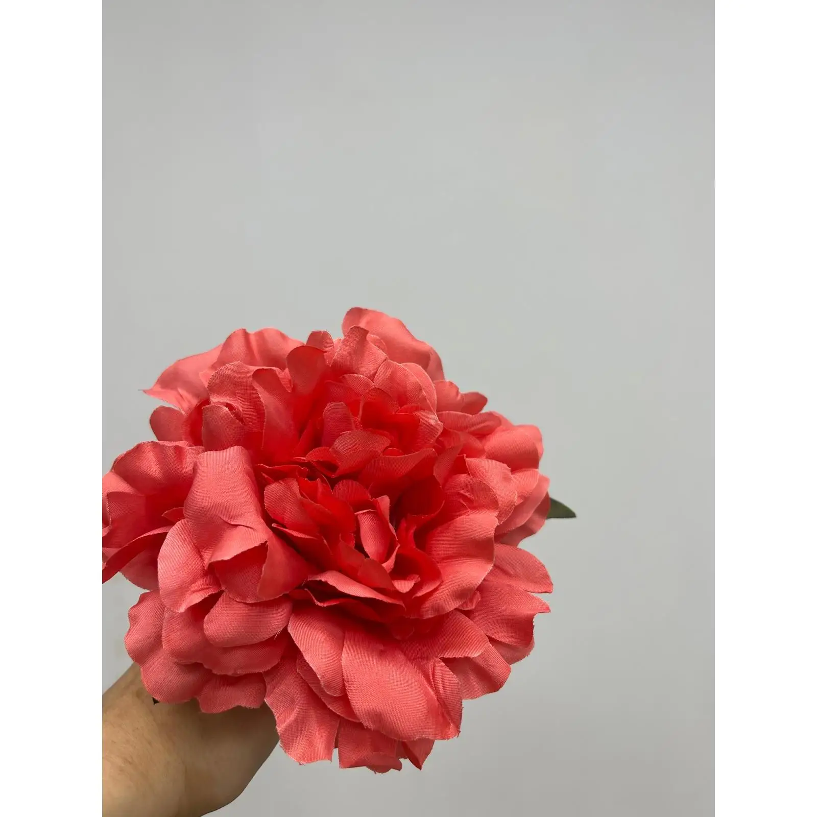 Flor Peonia De Color Rosa Guayaba  Para Cabello De Flamenca te Dara Estilo , Elegancia y Tradicion