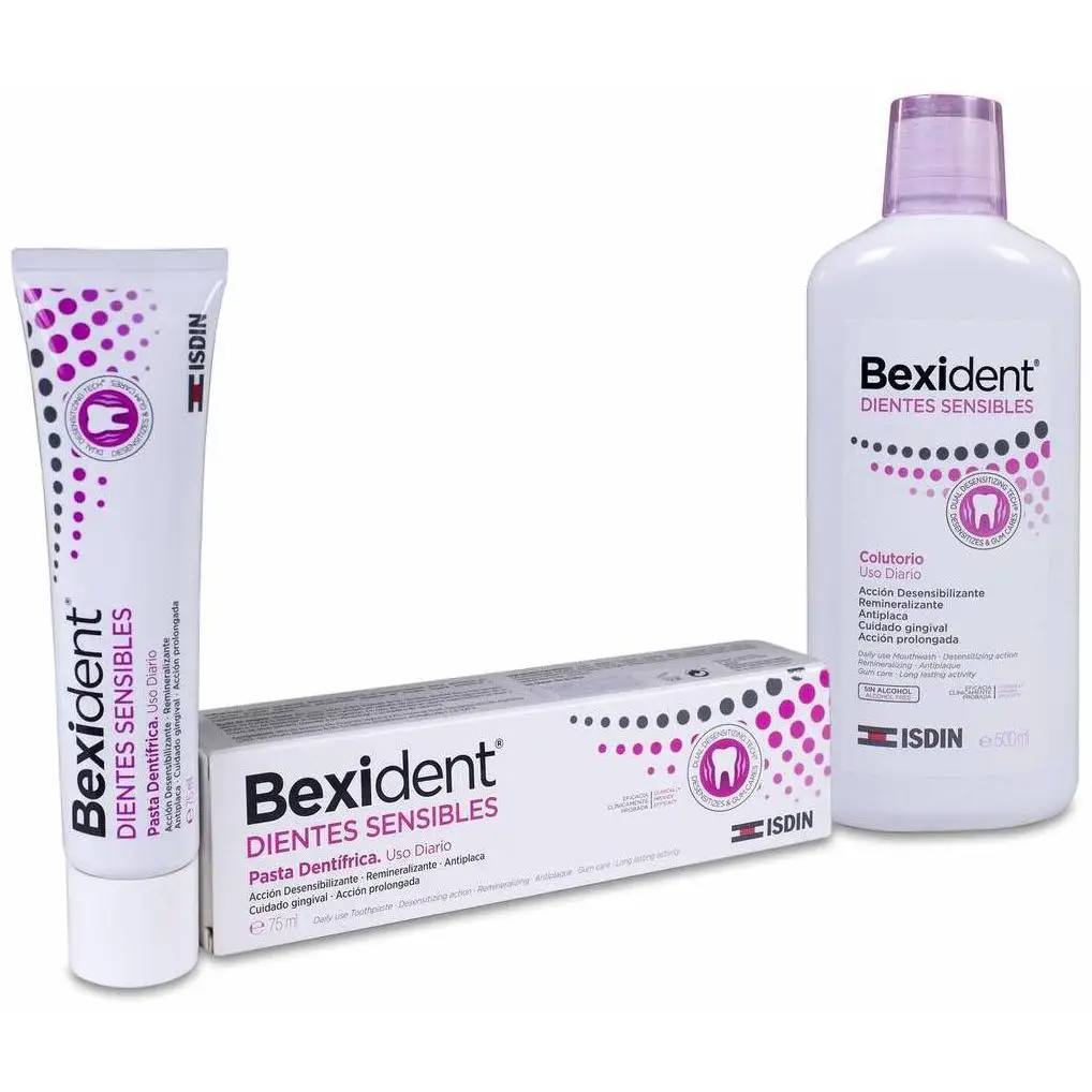 Isdin Pack Bexident Dientes Sensibles Colutorio + Pasta Dentífrica, 2 Uds