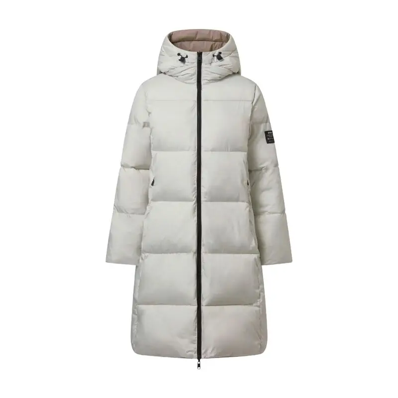 Abrigo Reversible Ecoalf Baru Jacket Woman Dark Sand de Corte Relajado