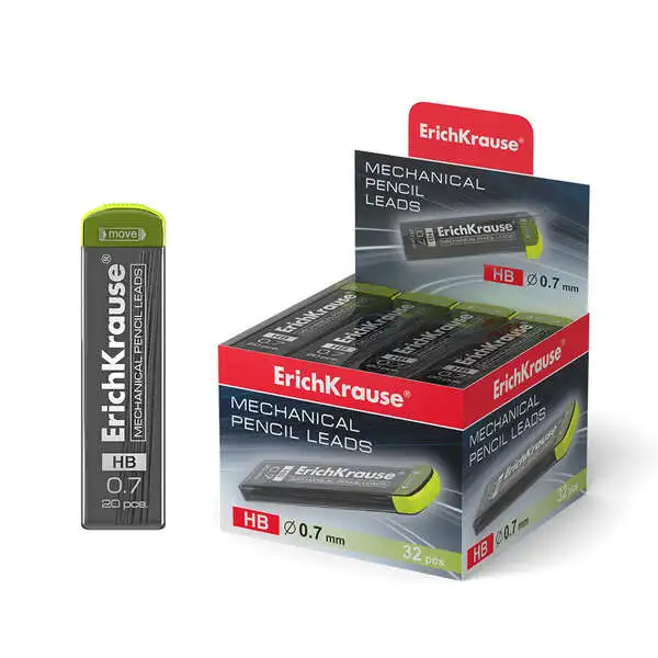 Erichkrause megapolis concept - set de 20 minas de recambio - 07 mm - hb - color negro (32 uds)