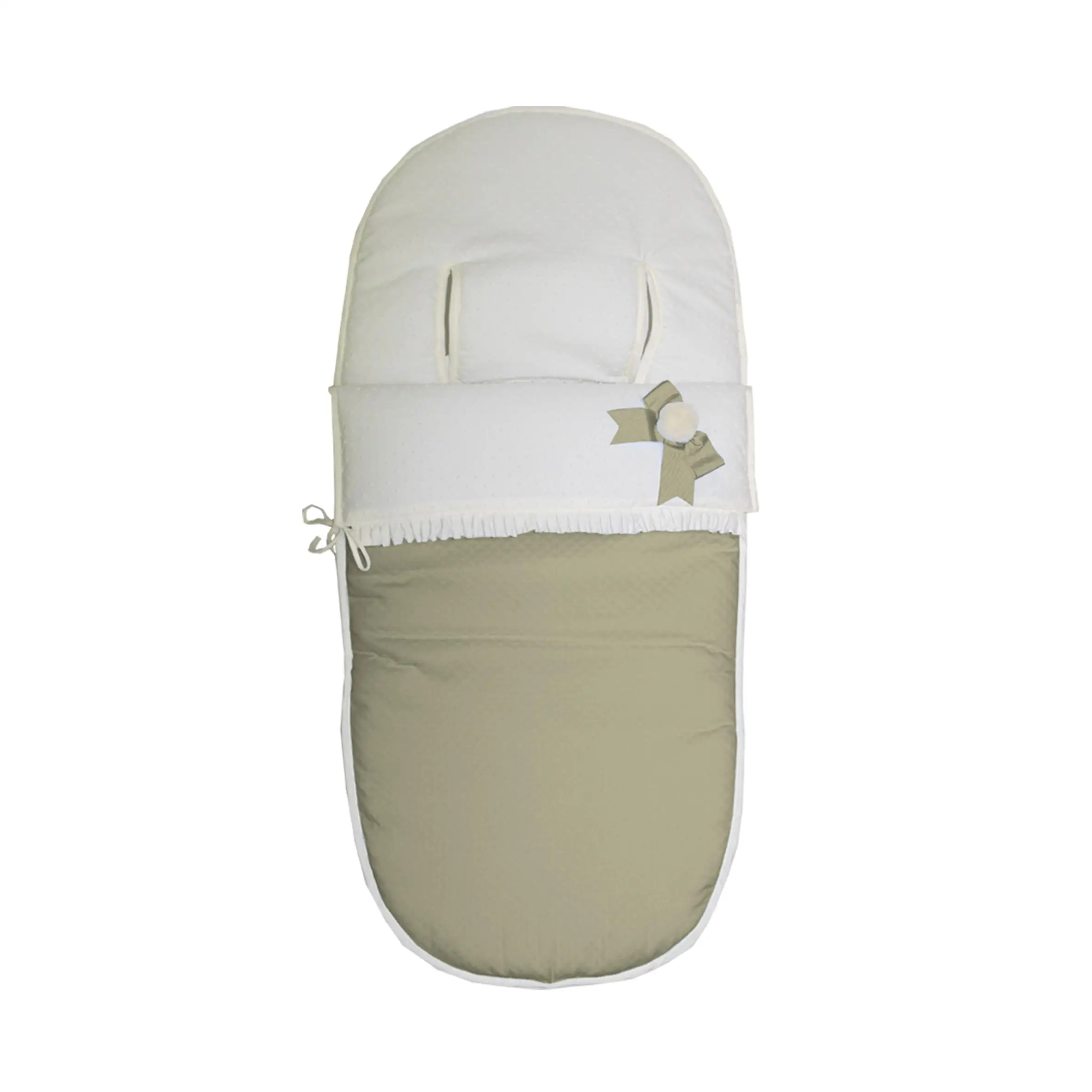 Saco para silla de paseo universal (10x49x97cm) con plumeti de algodón Babystar colección Sevilla
