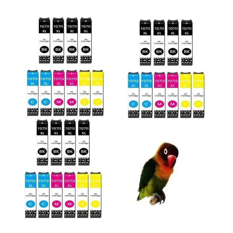 30 tintas para Epson SX100 SX105 SX110 SX115 SX218 SX205 SX210 SX215 SX510w t0711-t0712-t0713-t0714