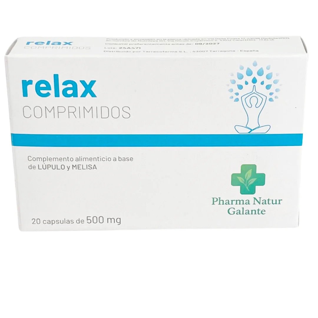 Relax Comprimidos – Alivio Natural para la Ansiedad, el Estrés y el Sueño