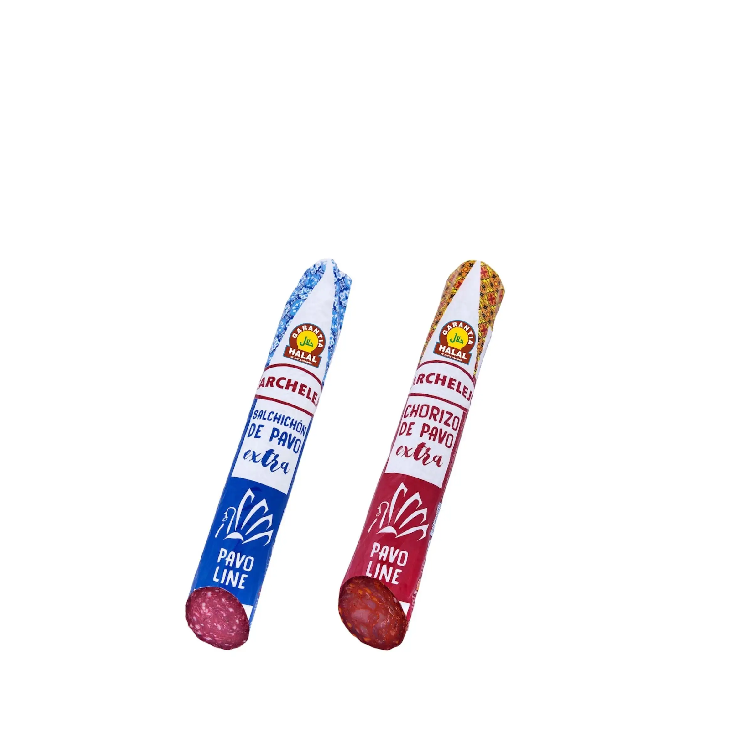 Salchichón y Chorizo Extra Vela De Pavo "Halal" Carchalejo - 1 Pieza de 1,5 kg Aprox Un Festín de Sabor y Calidad en Abundancia, el Complemento Perfecto para tus Celebraciones y Placer Gastronómico Sin Límites.