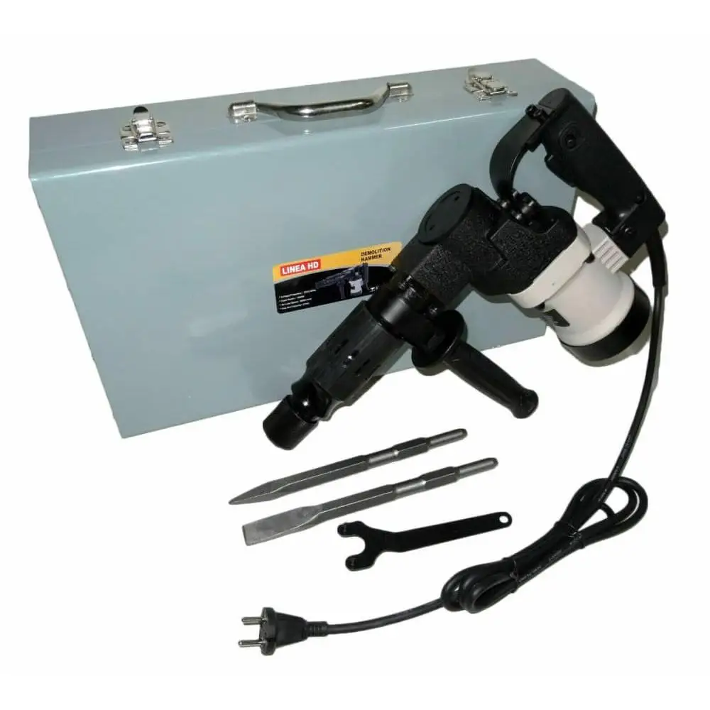 Linea Hd Martillo Demoledor Línea HD -1000W, 6 kg, 2 Puntas Incluidas, Maletín Metálico