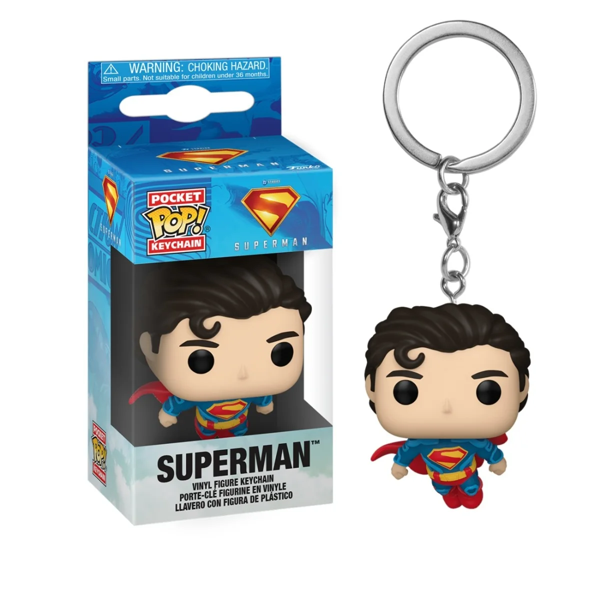 FUNKO POCKET POP! LLAVERO: SUPERMAN – SUPERMAN, 85647, TIENDA CON LICENCIA OFICIAL