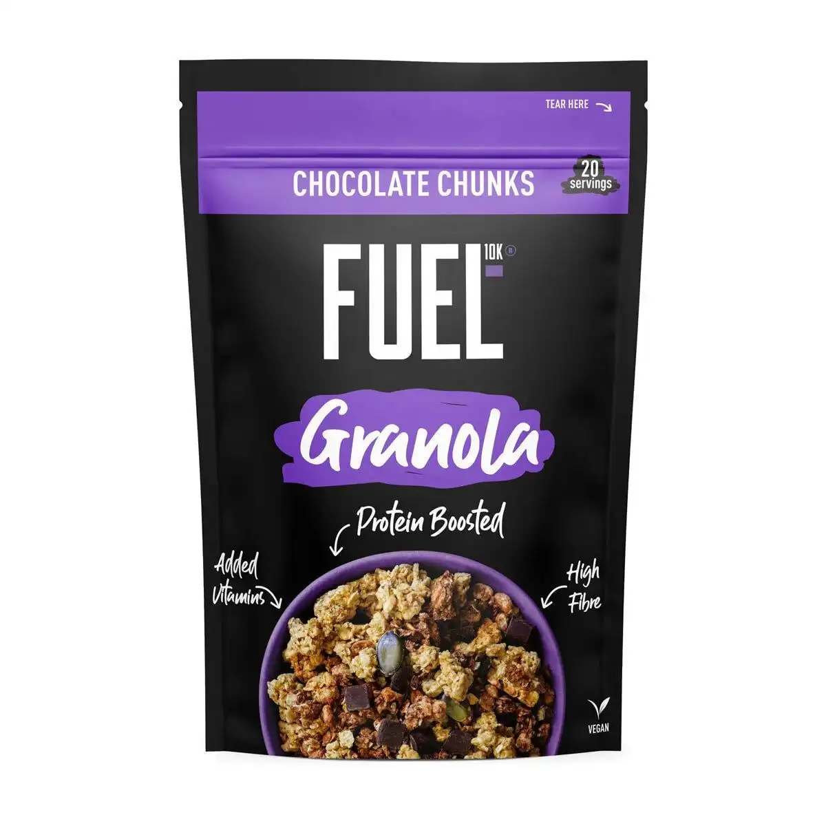 Fuel10K Granola con Trozos de Chocolate - FUEL10K  – Protein Boosted | 1 kg Granola