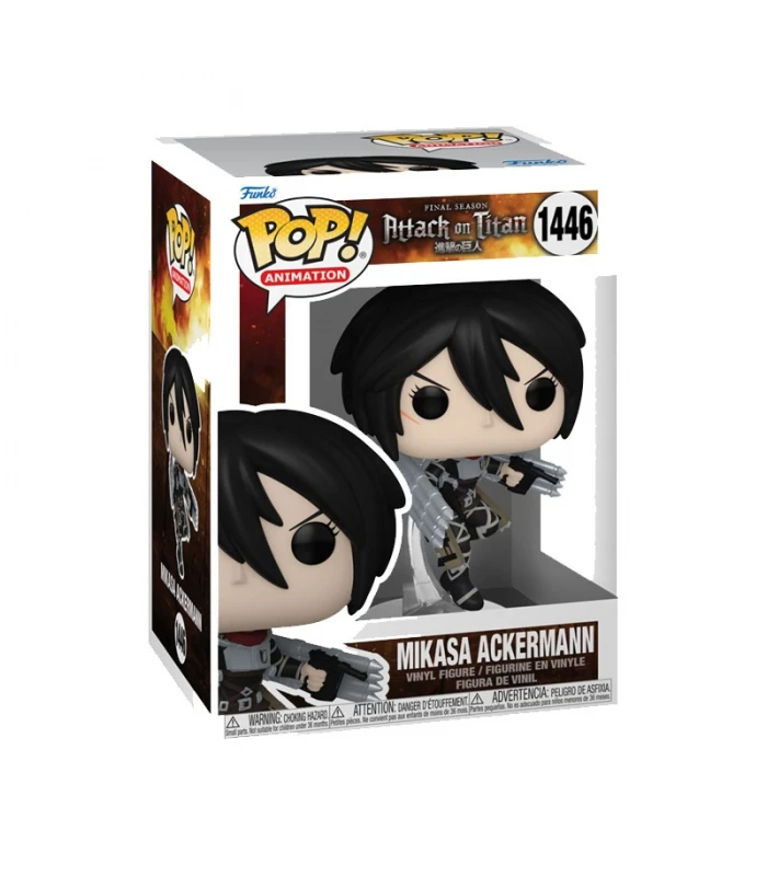 Funko POP! Attack on Titan - Anime - Aot S5- Mikasa Ackerman - Attack on Titan-official collectible figure-toy for children and adults-Fans-diversity of characters and themes