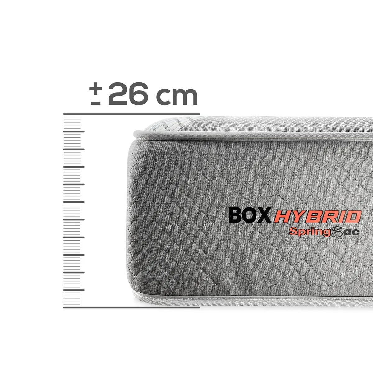 Premium viscoelastic mattress with hybrid box pocket springs - high quality - premium - height 26cm - firm - somnia rest - made in spain