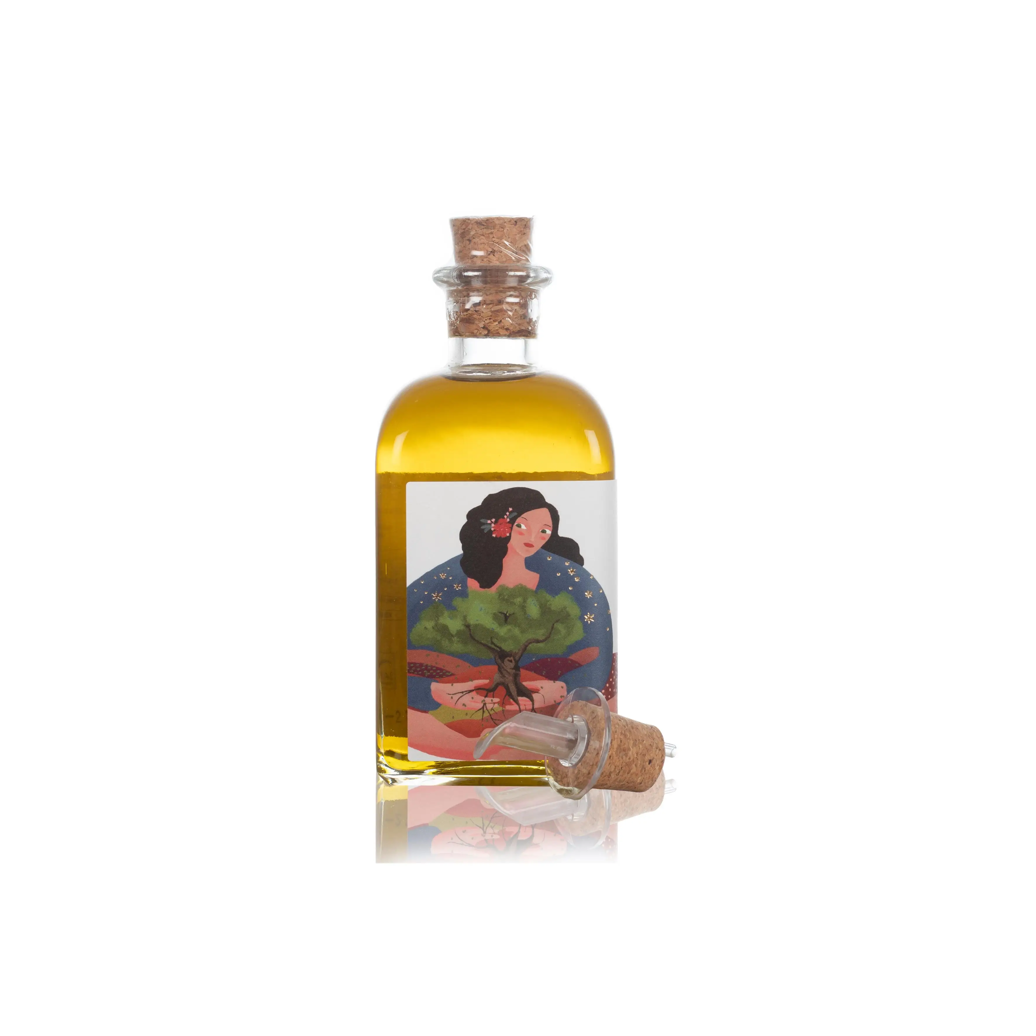 Un Olivo Aceite de Oliva Virgen Extra Ecologico  250ml, vertedor