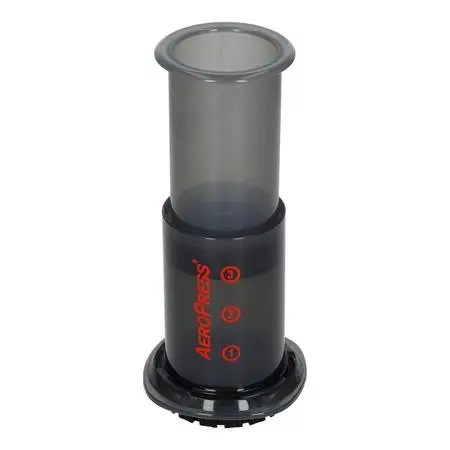 AeroPress - 10R11-Go-plastic coffee machine, ideal for traveling, gray color