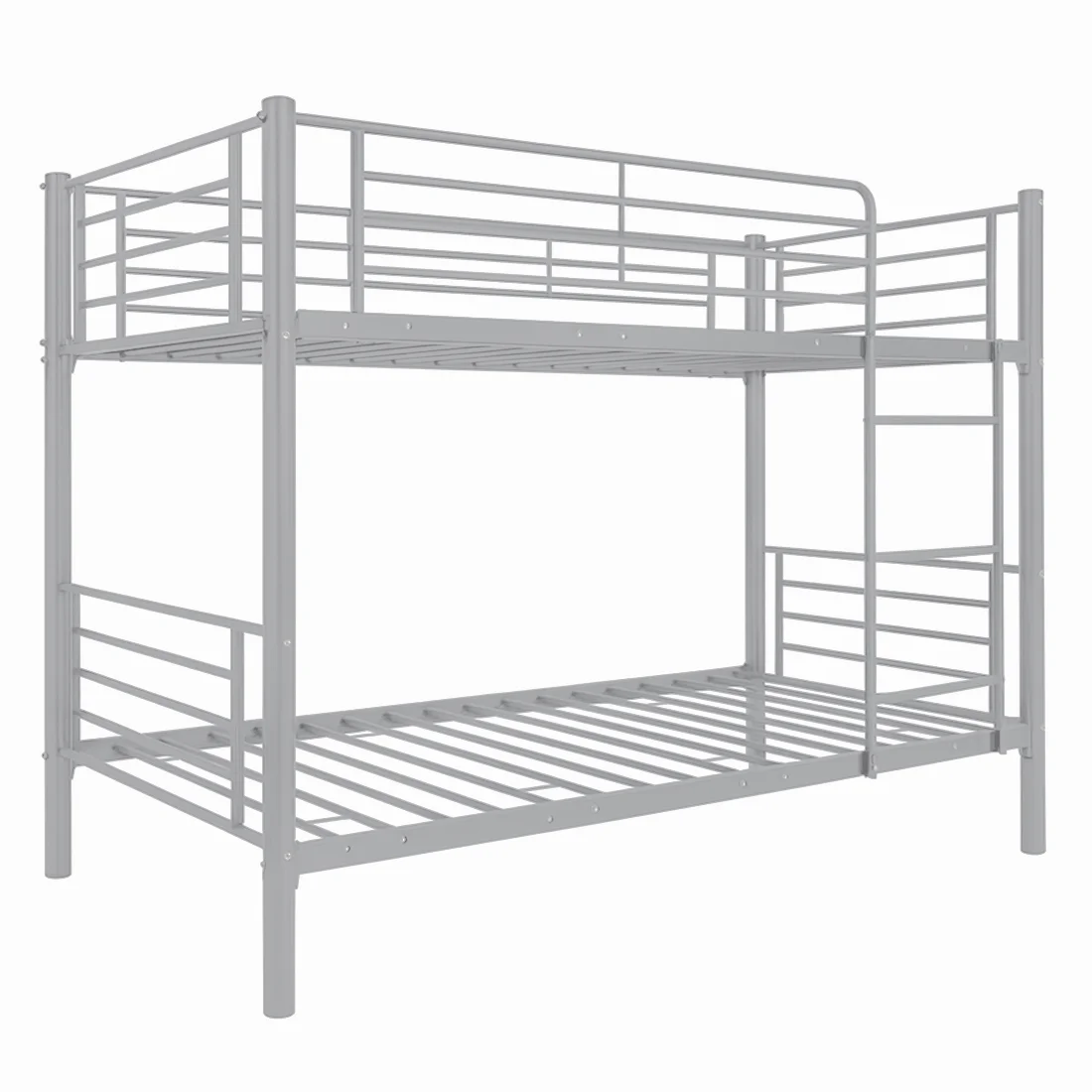 Acomoda Textil – Litera Metálica Doble 200x97x161 cm. Cama Infantil y Juvenil con Escalera Lateral y Barandilla de Seguridad Resistente y Compacta para Dormitorio. (Litera)