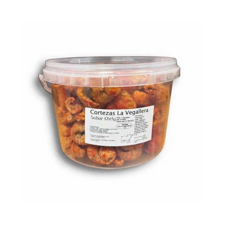 Cortezas de cerdo La Vegallera chily bote 1 kilo