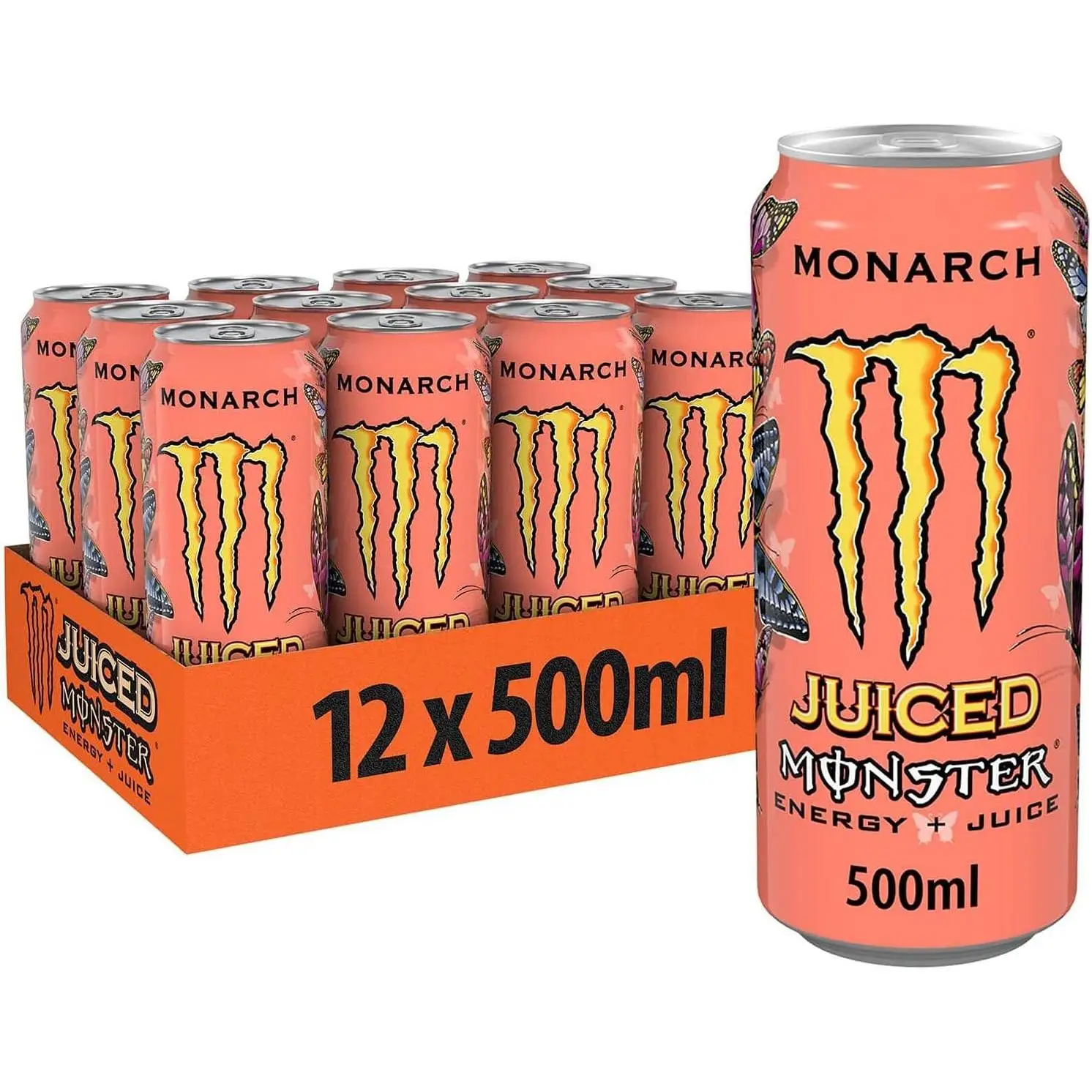 Monster monarch cans 500ml- pack 12 units