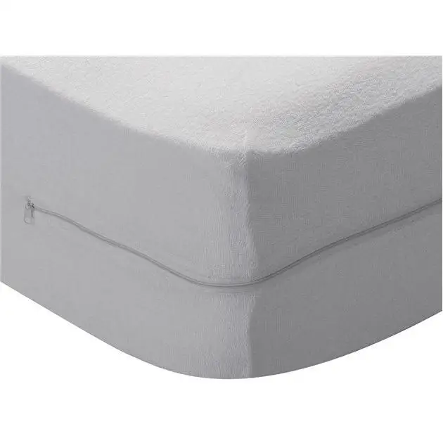 Nuevo & Almeritex 2000 Funda de colchón rizo, Elástica, Transpirable, Tratamiento antialérgico con Cremallera. Ideal para Todas Las Alturas.