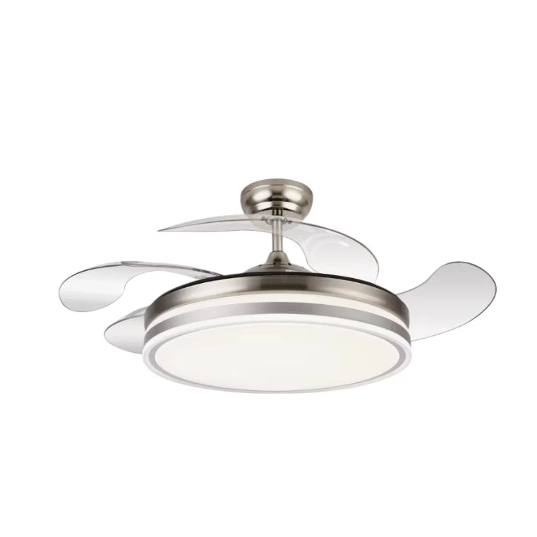 MIMAX LIGHTING VENTILADOR DE TECHO CON LUZ ALTA GAMA CALIMA 2S 90 CM / 40 CM 6velocidades SUPER SILENCIOSO, MOTOR DC, ASPAS RETRACTILES, LUZ LED REGULABLES  DE 2700K A 6500K (CALIDA, DÍA, FRÍA)