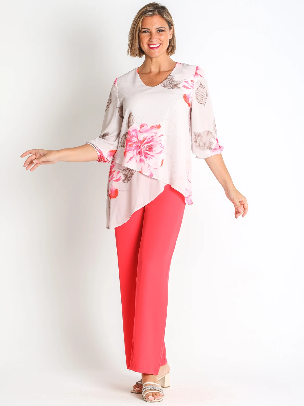 368562L  BLUSON GASA ESTAMPADA FLORES