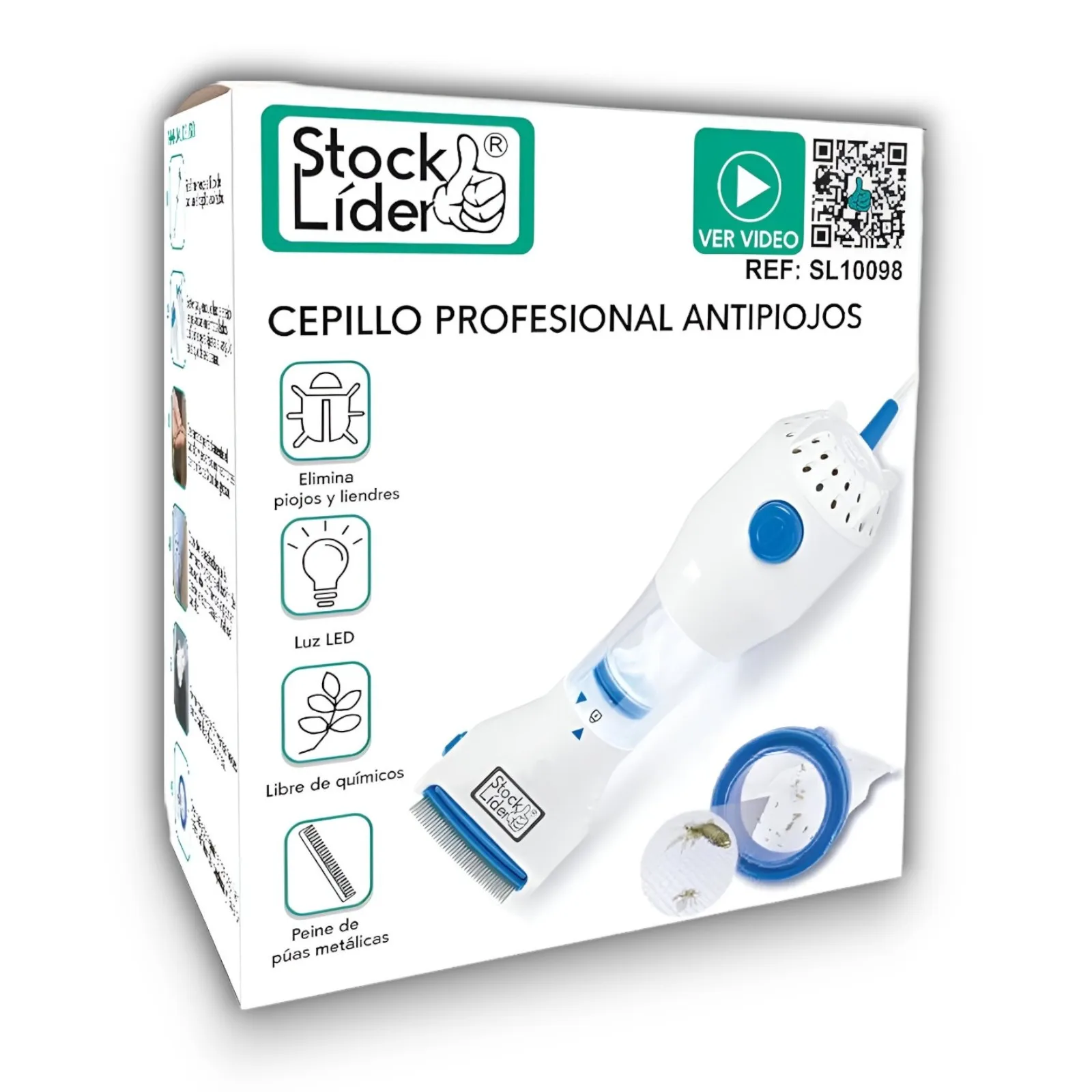 Cepillo Eléctrico Antipiojos – Stock Líder.