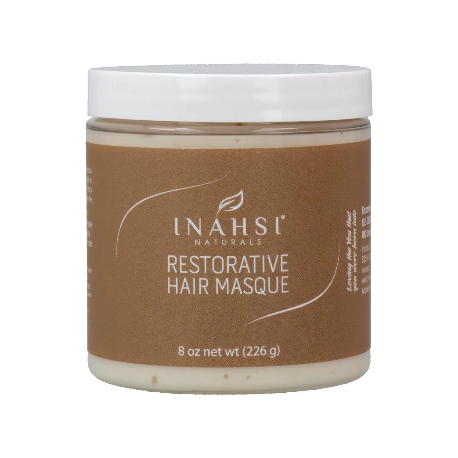 Inahsi restorative hair mask 226 gr natural restorative mask for damaged and weak hair.