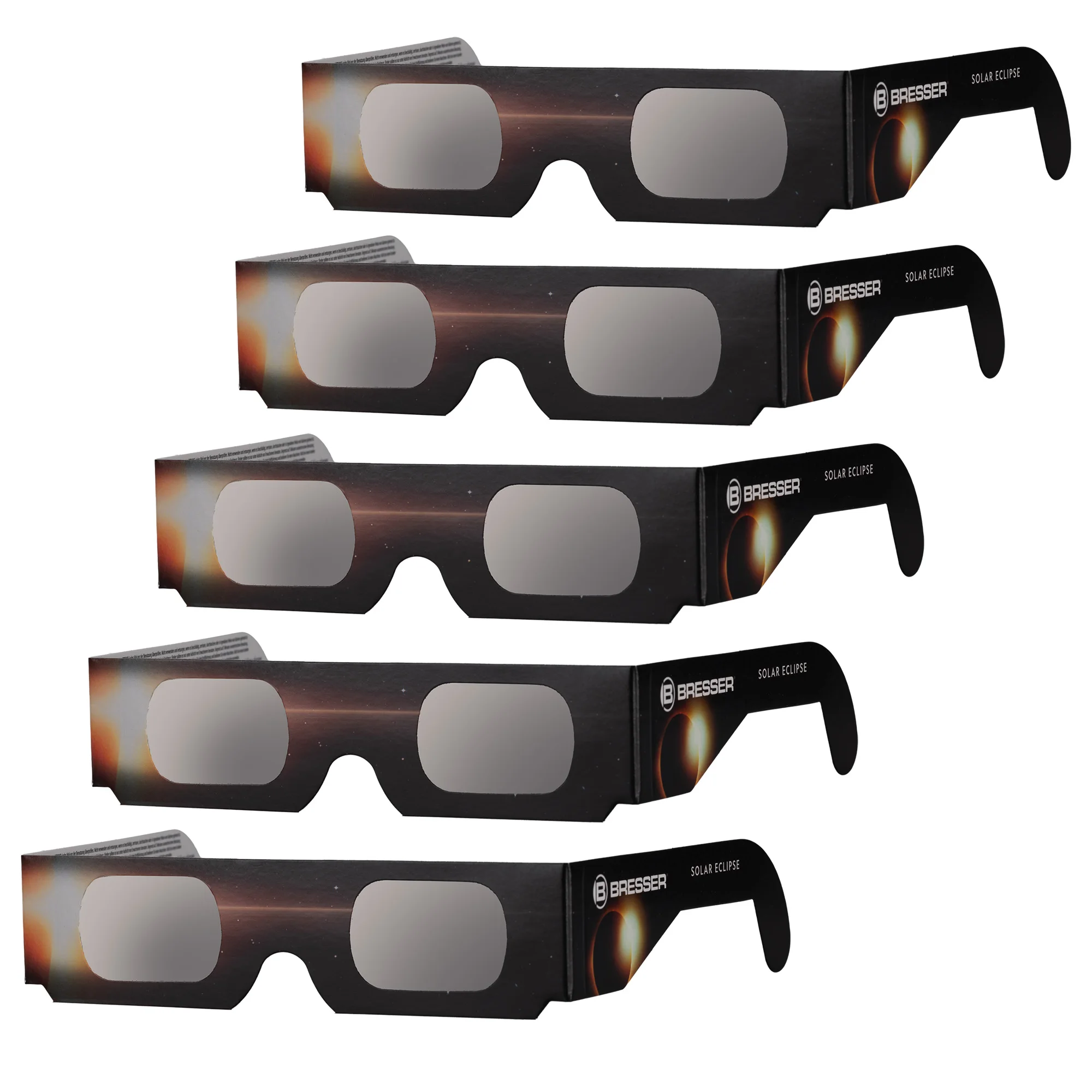 BRESSER| Gafas para ECLIPSE SOLAR【PACK de 5/10/25 Uds】Observación solar Certificado EN ISO 12312-2:2015. El próximo… — oferta en AliExpress