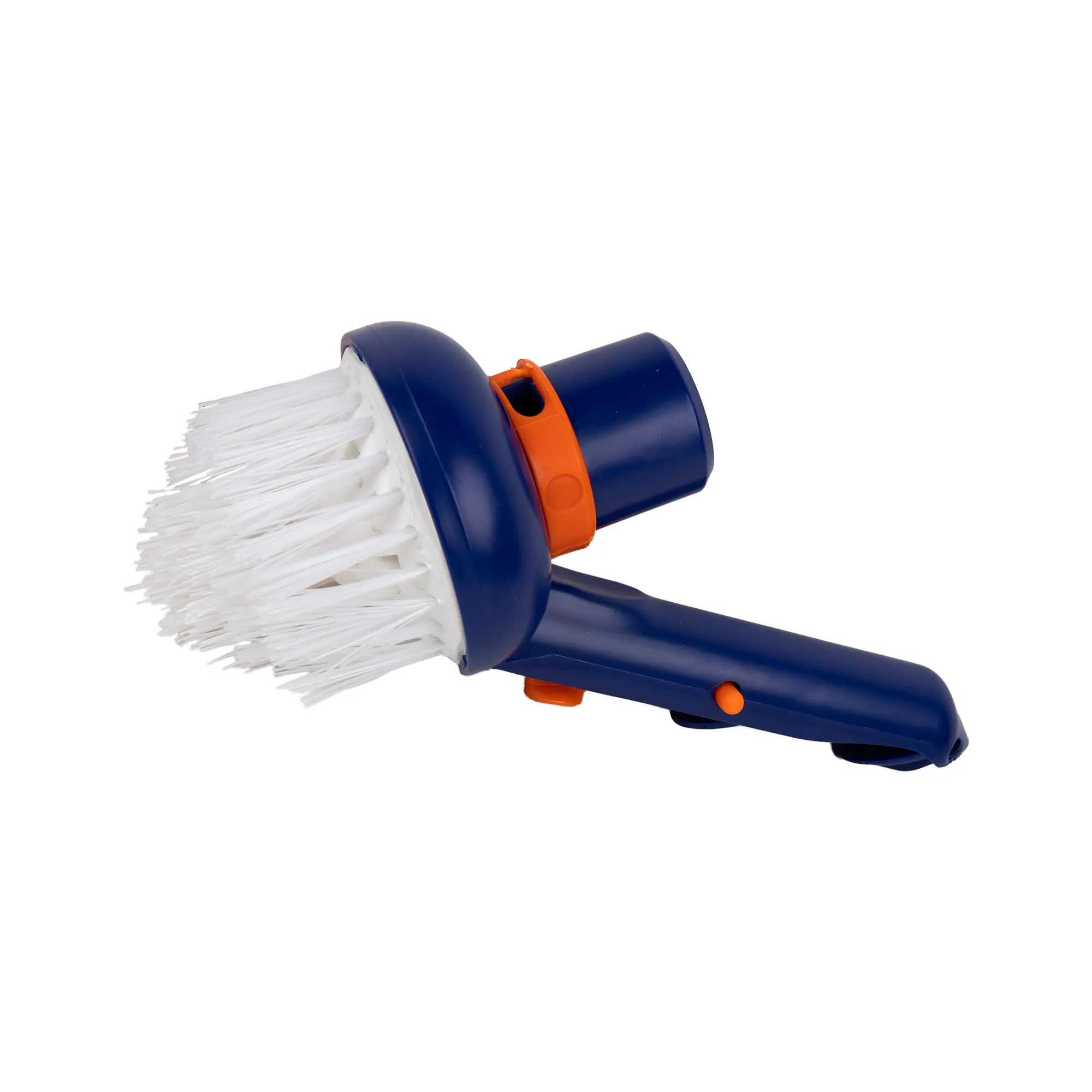 Cepillo Redondo Cofan con Aspiración | Para Esquinas de Piscina | Medidas 12,5 Cm Alto, 7,8 Cm Ancho | Mango Ø 2,8 Cm