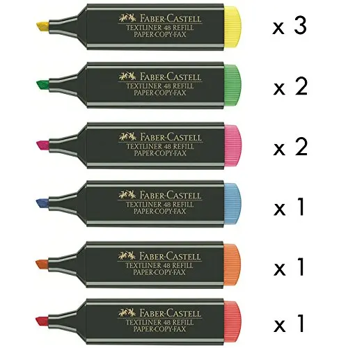 Faber Castell Faber-Castell fluorescent markers Textliner 48 - Pack X10 assorted