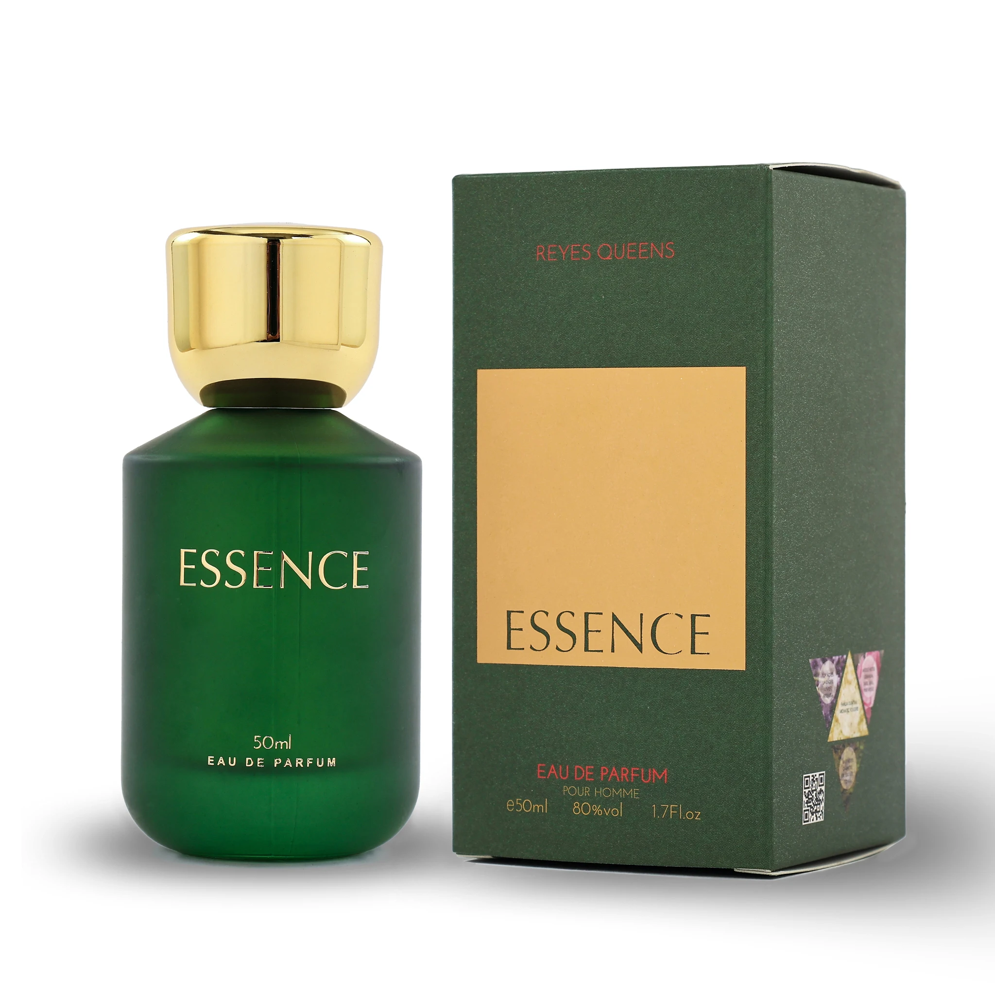Perfume para hombre REYES QUEENS, Essence 50 ml Familia Olfativa: Fougère, Tamaño: 50 ml, Concentración: Agua de perfume, Género: Masculino