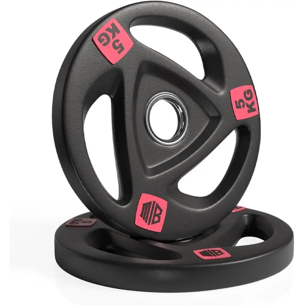 Maniboom Discos de Pesas para Mancuernas y Barra – Discos 2,5kg a 20kg – 50mm o 30mm – Gimnasio en Casa y Musculación