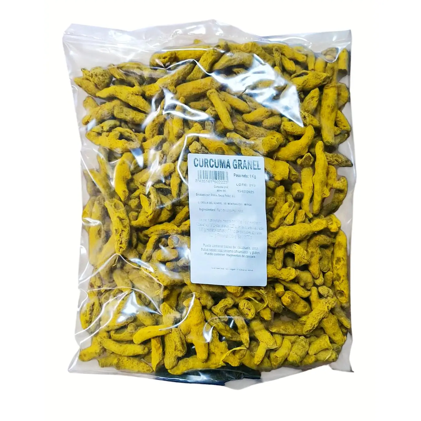 Cúrcuma Entera 1 Kg - Cúrcuma Pura - Pelluz