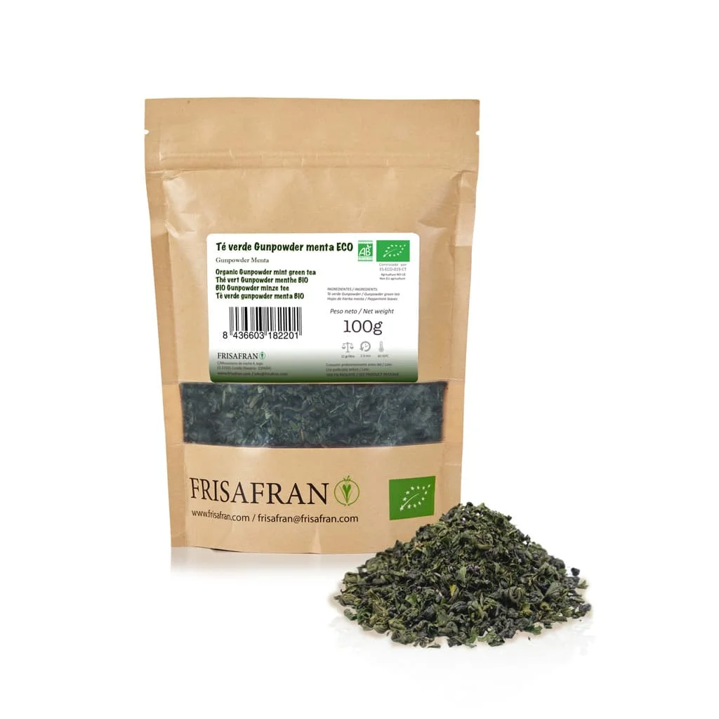 Té Verde Gunpowder Menta Ecológico - Granel FRISAFRAN