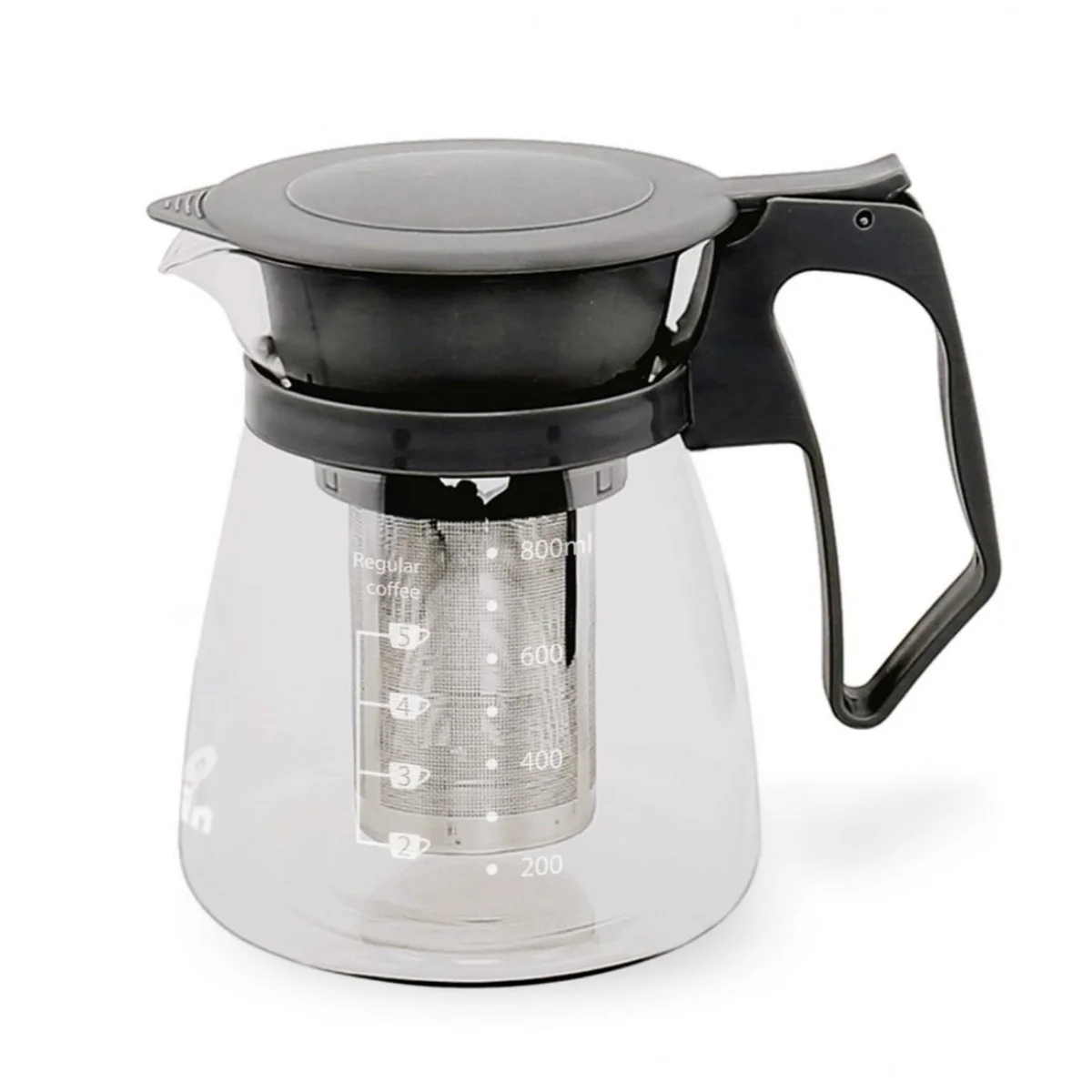 ZYLX SHOPPING – Jarra de Infusiones Quttin con Filtro Acero Inoxidable 1100 ml / 1500 ml Vidrio Borosilicato