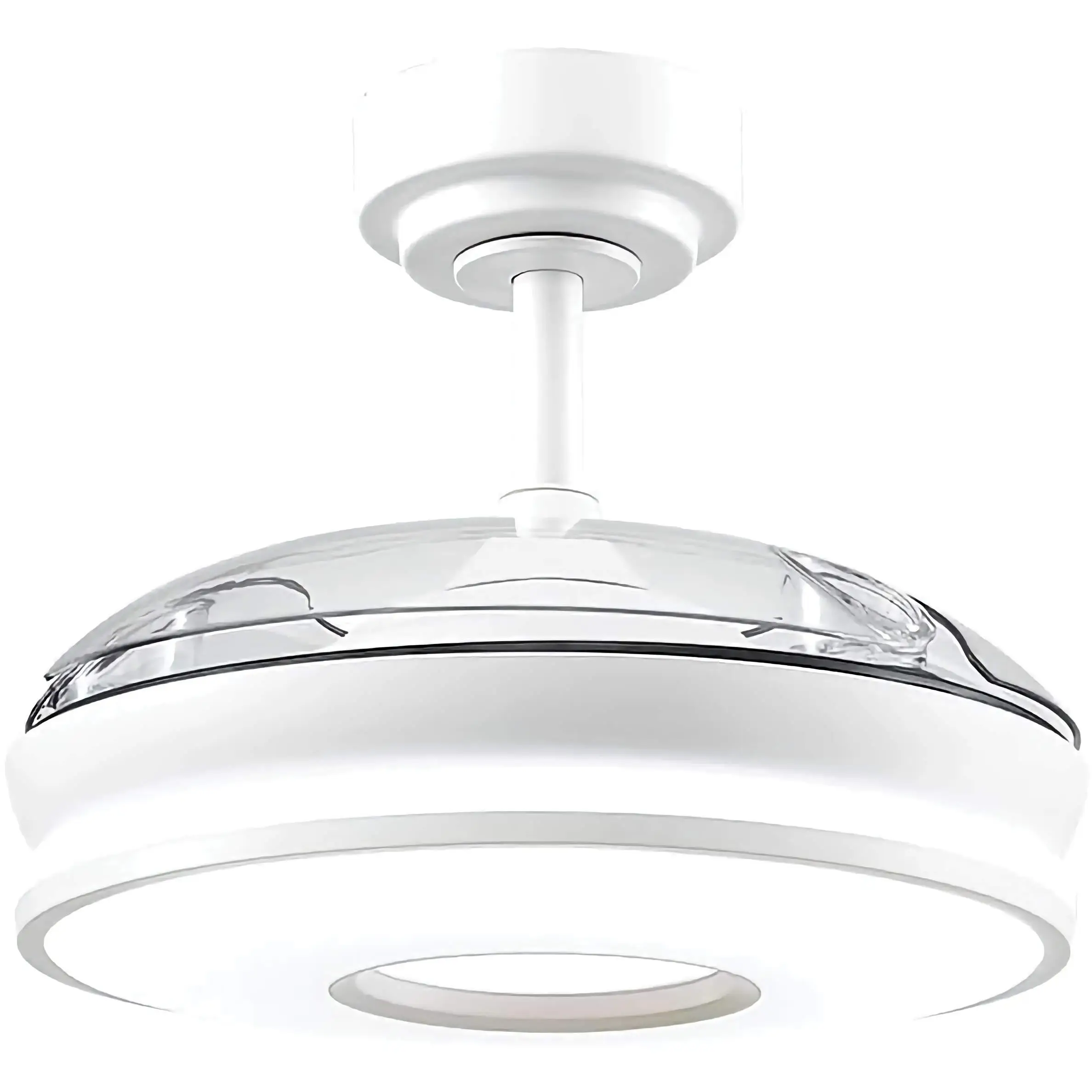 Fabrilamp dc dani 59w ceiling fan | Energy saving |   White with led, 3 temperatures and timer |   Deployable blades, 6 speeds, remote, intensity regulation, memory