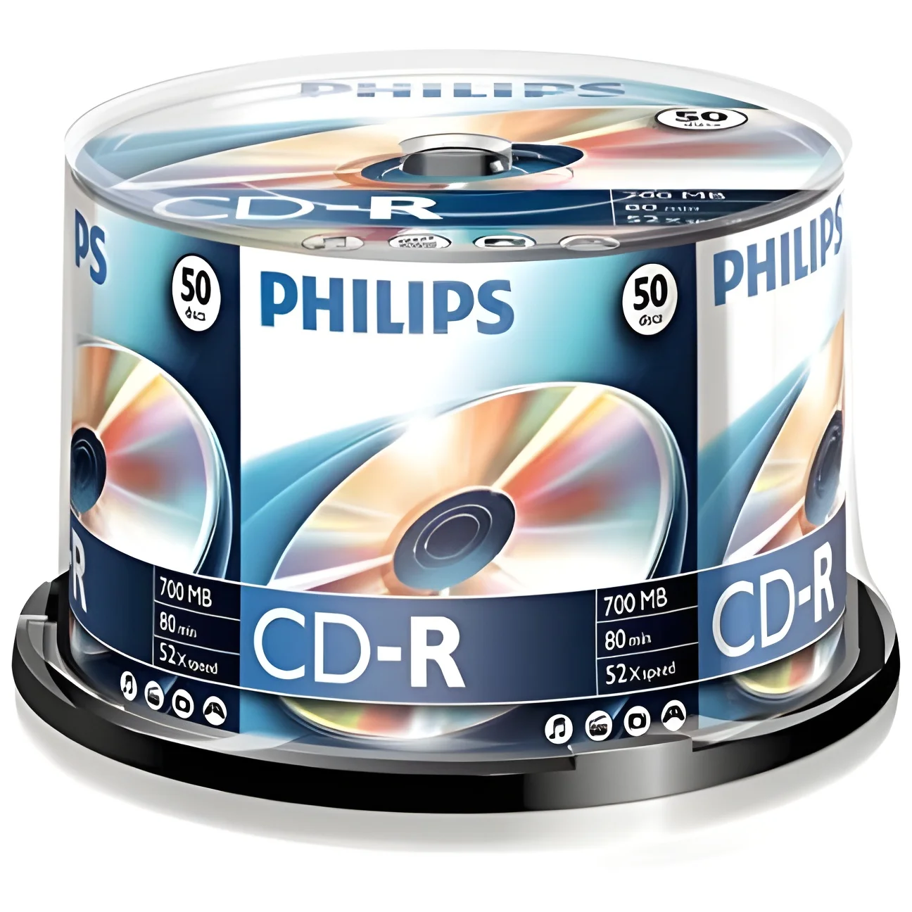 Philips Cd-R 80Min / 700 Mb / 52X Cakebox (50 Disc)